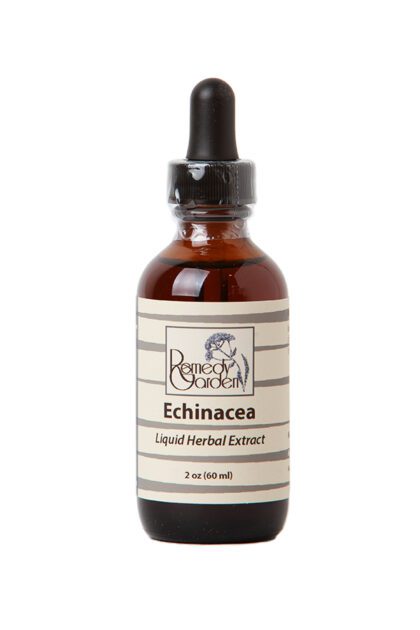 A bottle of echinacea liquid herbal extract