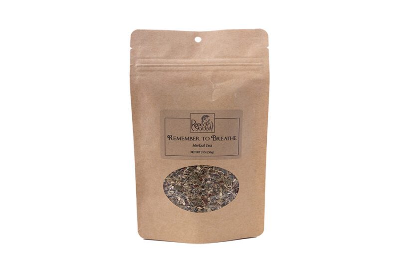 A bag of dried herbs for tea