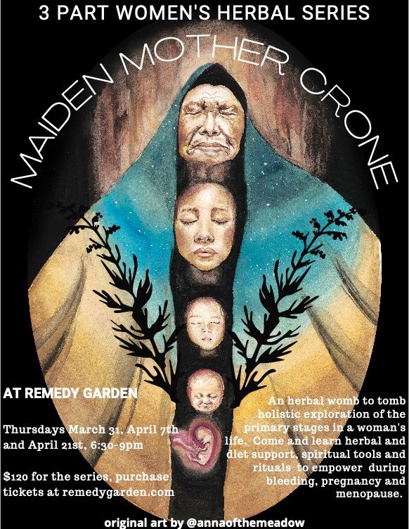 A poster of the maiden mother crone.