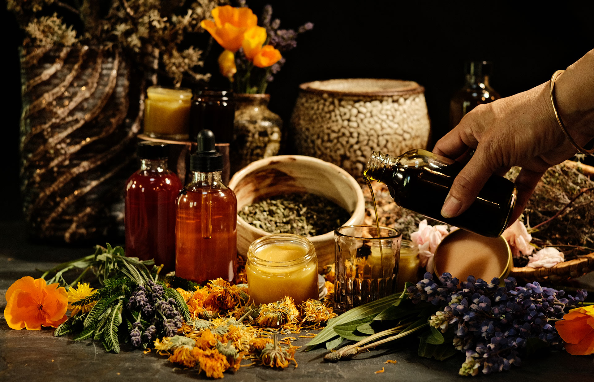 medicine making, herbal oils, natural medicine, herbal remedies